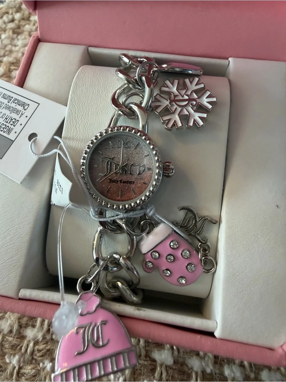 Juicy Couture silver tone